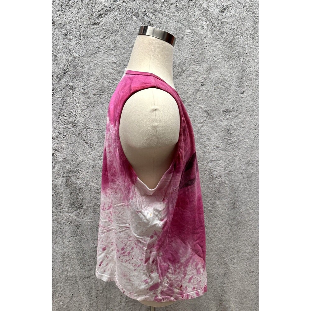 Fox Racing Tank Top XXL Pink Tie Dye Logo Graphic Vintage Y2K Motocross - Picture 9 of 11